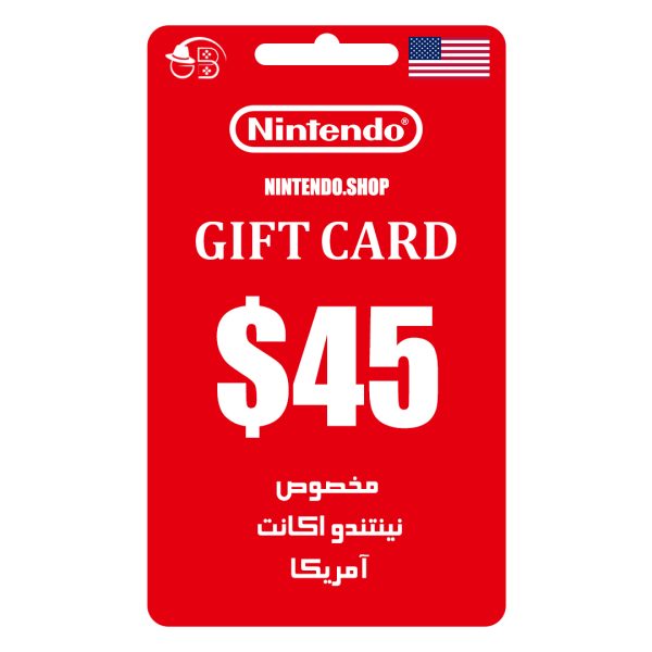 گیفت کارت آمریکا 45 دلاری نینتندو شاپ Nintendo